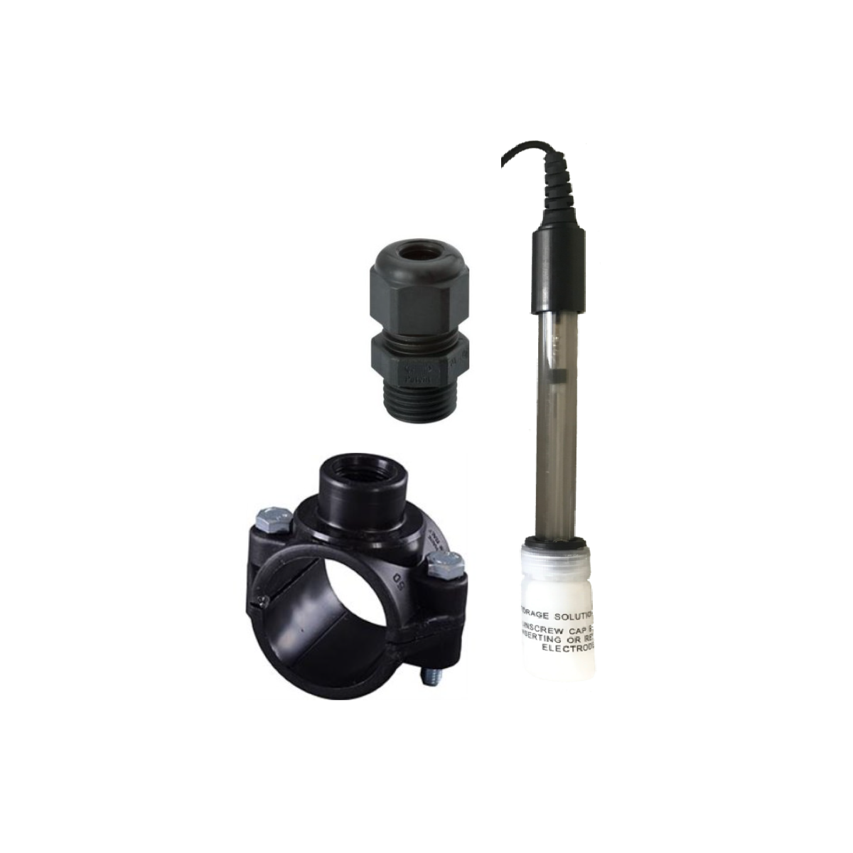 RX -Sonde Gold (Salzelektrolyse)  + Anbohrschelle + Sondever