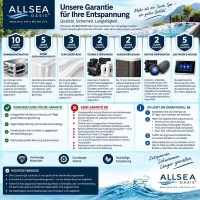 Allsea OASIS Aqua Life 4.4 Pro Luxury Swimspa – 443 * 235  leistungsstarker Swim Spa