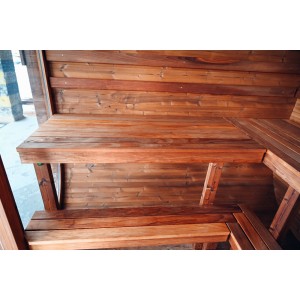 Hekla Outdoor Sauna Cube NERO 160 S - 160 x 235 x 225 cm 2 Personen FassSauna