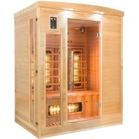 Infrarotsauna 3-Sitzer Apollon FRANCE SAUNA 153 x 128 x 190 cm Infrarotkabine
