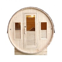 Gaia BELLA Barrel Außensauna Saunafass HOLL´s Sauna 160 x 205 x 220 cm