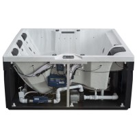 AWT IN-402 eco extreme pro Sterling Silver 200x200x90 grau Whirlpool EAGO HotTub