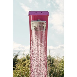 FORMIDRA Solardusche Spring Solardusche 30 Liter Aluminium Fußdusche Rosa