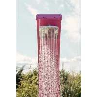 FORMIDRA Solardusche Spring Solardusche 30 Liter Aluminium Fußdusche Rosa