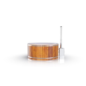 MOJO Badefass Badezuber 225mm HOTTUB mit Acryl-Schale Modell GRAND Round Out