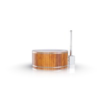 MOJO Badefass Badezuber 225mm HOTTUB mit Acryl-Schale Modell GRAND Round Out