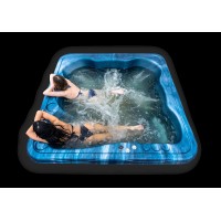 MOJO Badefass Badezuber 245 x 245 mm HOTTUB mit Acryl-Schale Modell Macau XL