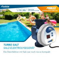 Poolex Turbo Salt 300 Salzelektrolyse Turbosalt Pool bis 30m³ Desinfektion o. Chlor