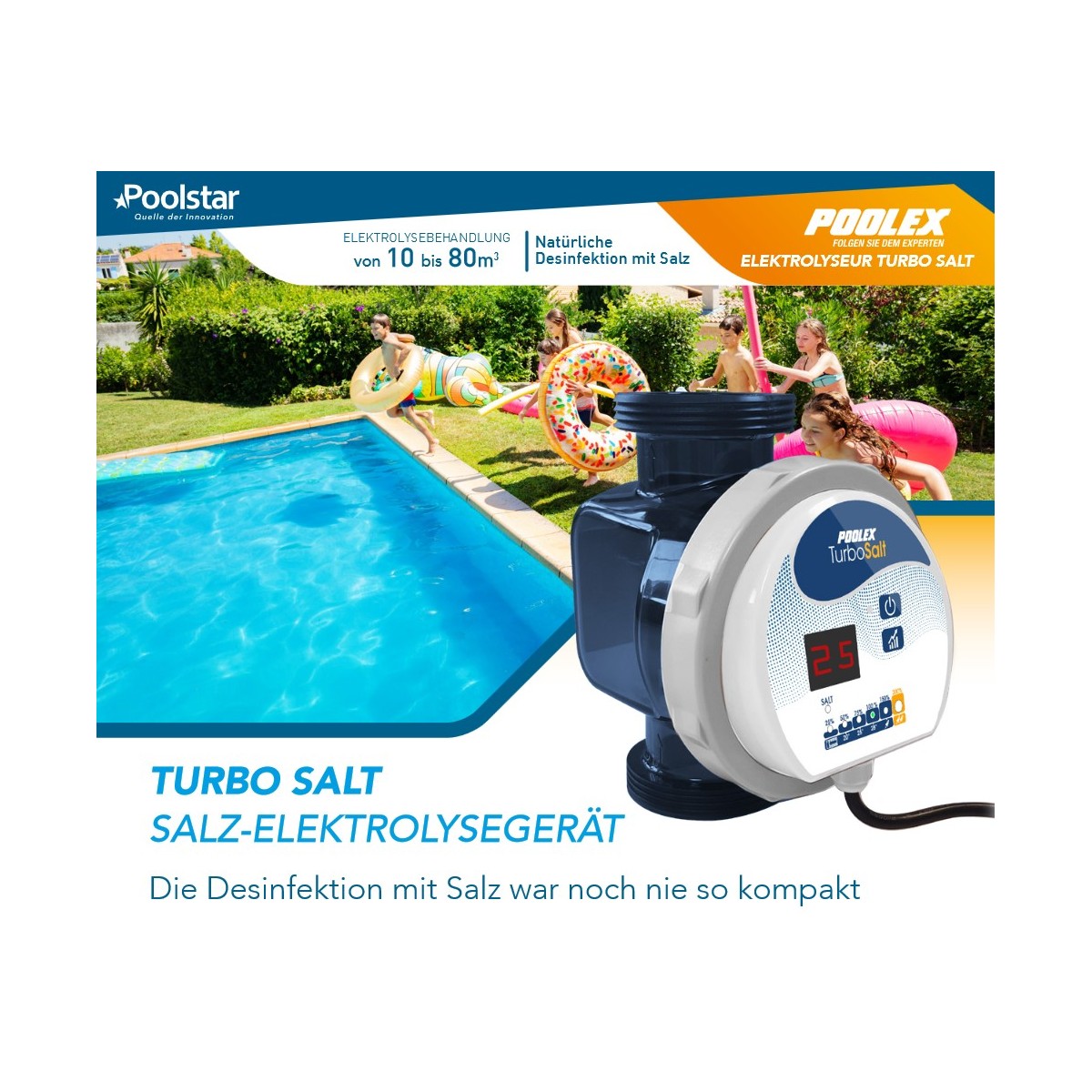 Poolex Turbo Salt 300 Salzelektrolyse Turbosalt Pool bis 40m